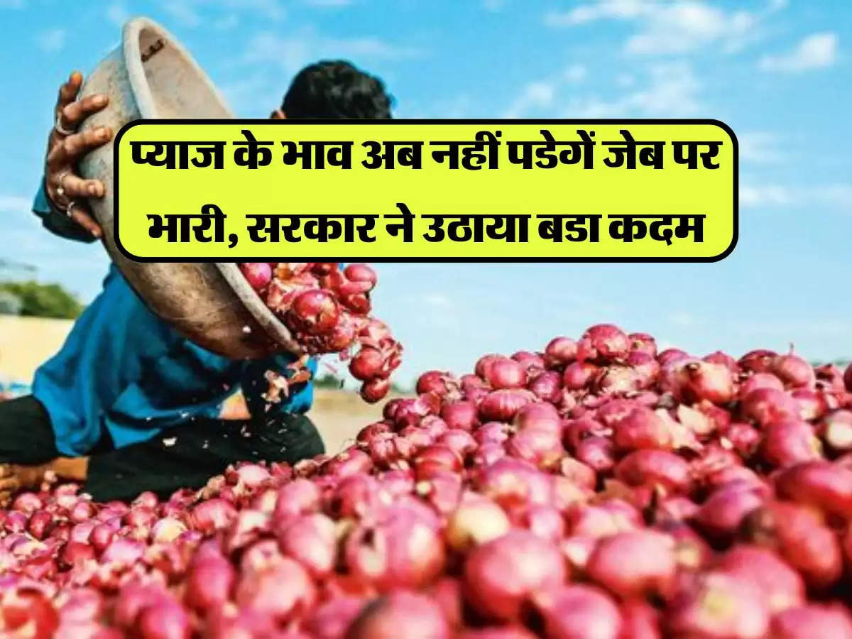 onion price hike: प्याज के भाव अब नहीं पडेगें जेब पर भारी, सरकार ने उठाया बडा कदम