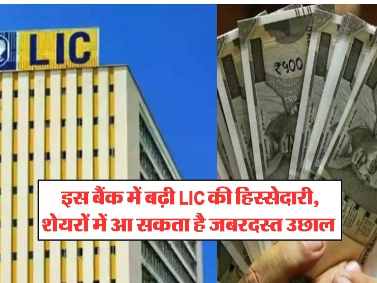 LIC News : इस बैंक में बढ़ी LIC की हिस्सेदारी, शेयरों में आ सकता है जबरदस्त उछाल