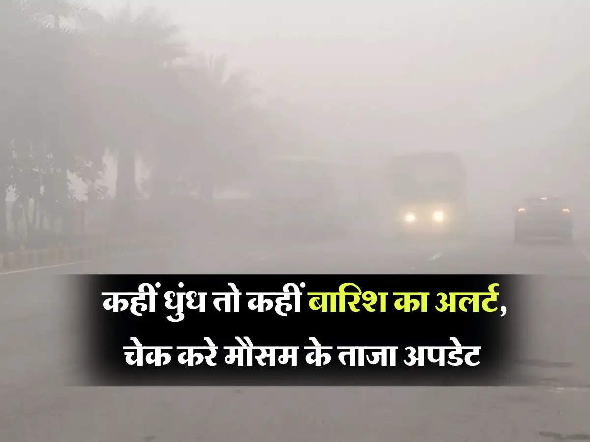 IMD latest updates : कहीं धुंध तो कहीं बारिश का अलर्ट, चेक करे मौसम के ताजा अपडेट