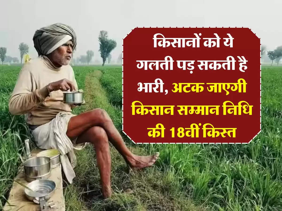 PM Kisan Yojana 18th Installment : किसानों को ये गलती पड़ सकती है भारी, अटक जाएगी किसान सम्मान निधि की 18वीं किस्त